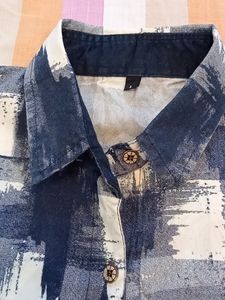 Women blue And white Shirt ✨