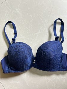 Blue Lace Bra
