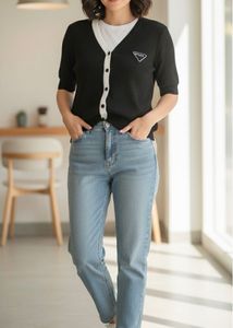 Prada Inspired Black Knit Cardigan