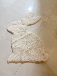 Fluffy White Bunny Rug