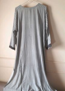 Elegant Striped Kurti with kalamkari hands