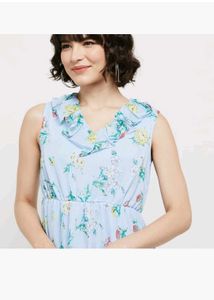 Chic Floral Print Midi Dress