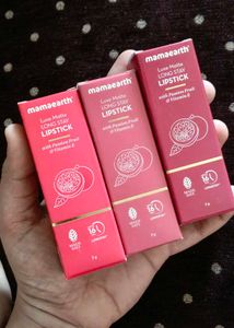 Mamaearth Luxe Matte Long Stay Lipstick Trio.