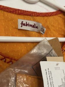 Fabindia Orange Ethnic Blouse