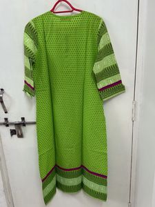 Printed Green Designer Kurti