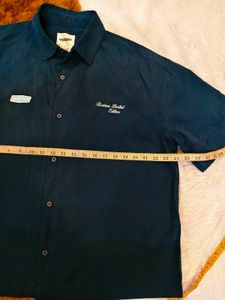 NEW Bonkers Navy Blue Short Sleeve Shirt
