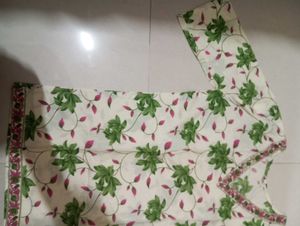 Floral Print V-Neck Kurta