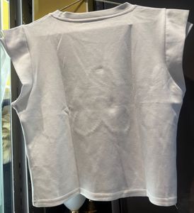 Pearl Flower Embellished Top