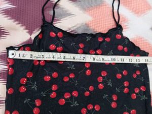 Shein Cherry Print Bodycon Dress