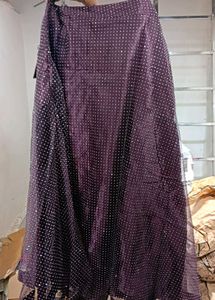 Purple Lehenga Choli set (Free Size Upto L)