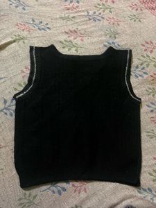 Black Sweater Vest