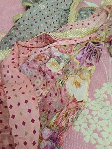Peach Kurta Set with Maroon Accents