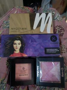 MyGlamm, SUGAR, Mars &amp; Hilary Rhoda Makeup Lot