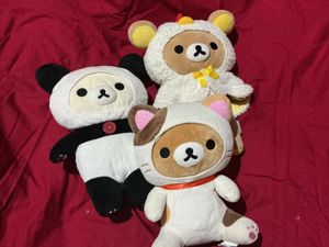 rillakuma plush- Panda, Cat & Chicken