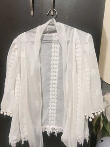 Elegant White Dupatta