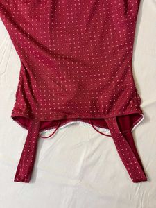 Chic Red Polka Dot Mini Dress
