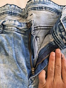 Men's Acid Wash Skinny Jeans