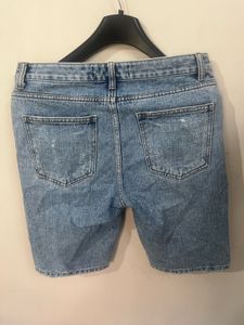 Distressed Denim Shorts