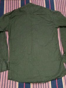 Men's Dark Green Casual Shirt