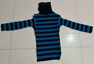 Striped Turtleneck Sweater