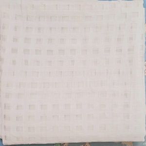 White check  designed  polycotton Dupatta