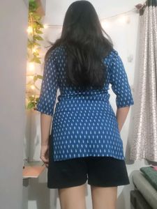 Blue Printed Kurta