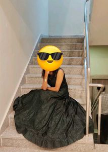 Gown With Heavy Flared Double Cancan