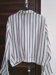 Striped Button-Up Shirt