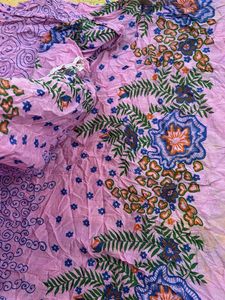 Pink Floral Print Dupatta
