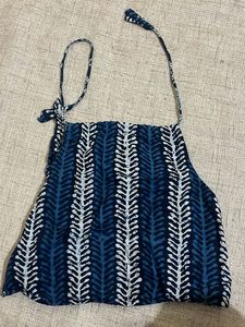 Bohemian Print Halter Neck Blouse