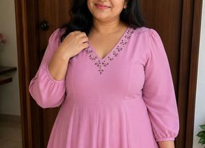 Pink Embellished Dress