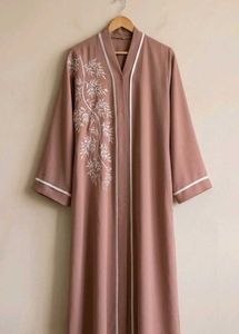 Embroidered Abaya with scarf
