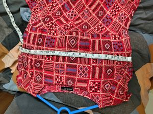 Red Printed Kurti