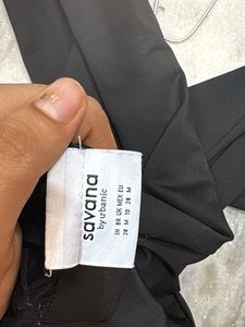 savanna Black Flared Pants