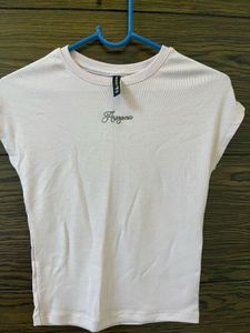 embellish fitted lilac top