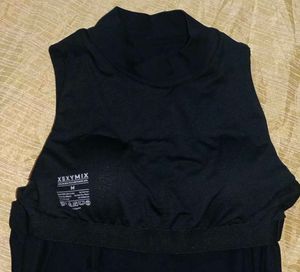 Sleeveless Mock Neck Top