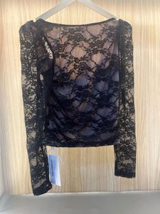Black Lace Sweetheart Neck Crop Top
