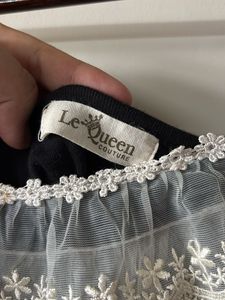 Black camisole with lace trim