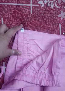 Cotton Pant Light Magenta Colour