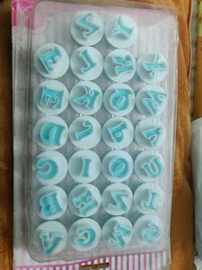 Alphabet Embosser Cookie Cutters