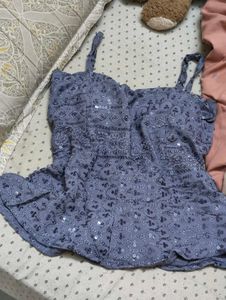 Sparkling Sequin Embellished Cami Top