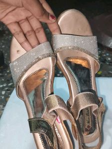Sparkly Wedge Sandals