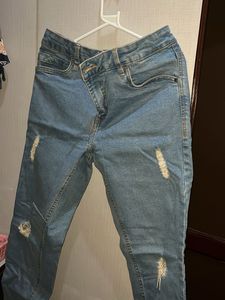 SALE Distressed Light Wash Denim Jeans