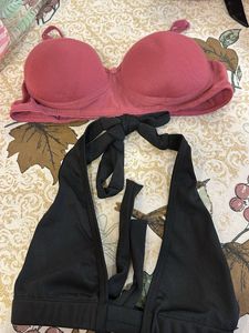 Bikini Tops - Pink & Black