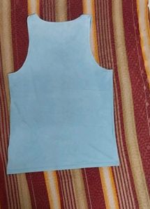Men's Blue Graphic Tank Top