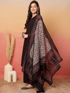 Elegant Black Kurta Set with Dupatta