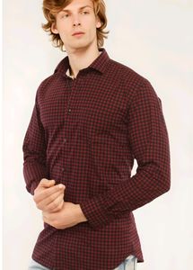 AMAZING FIT Premium Cotton Checkered Casual Shirt