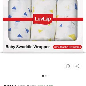 Cute Baby Swaddle Blankets Set of 3