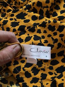 Leopard Print Jumpsuit Co-ord Set M SIZE
