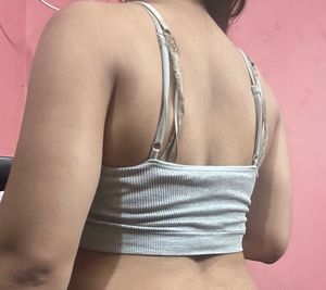 Grey Ribbed Tank Top